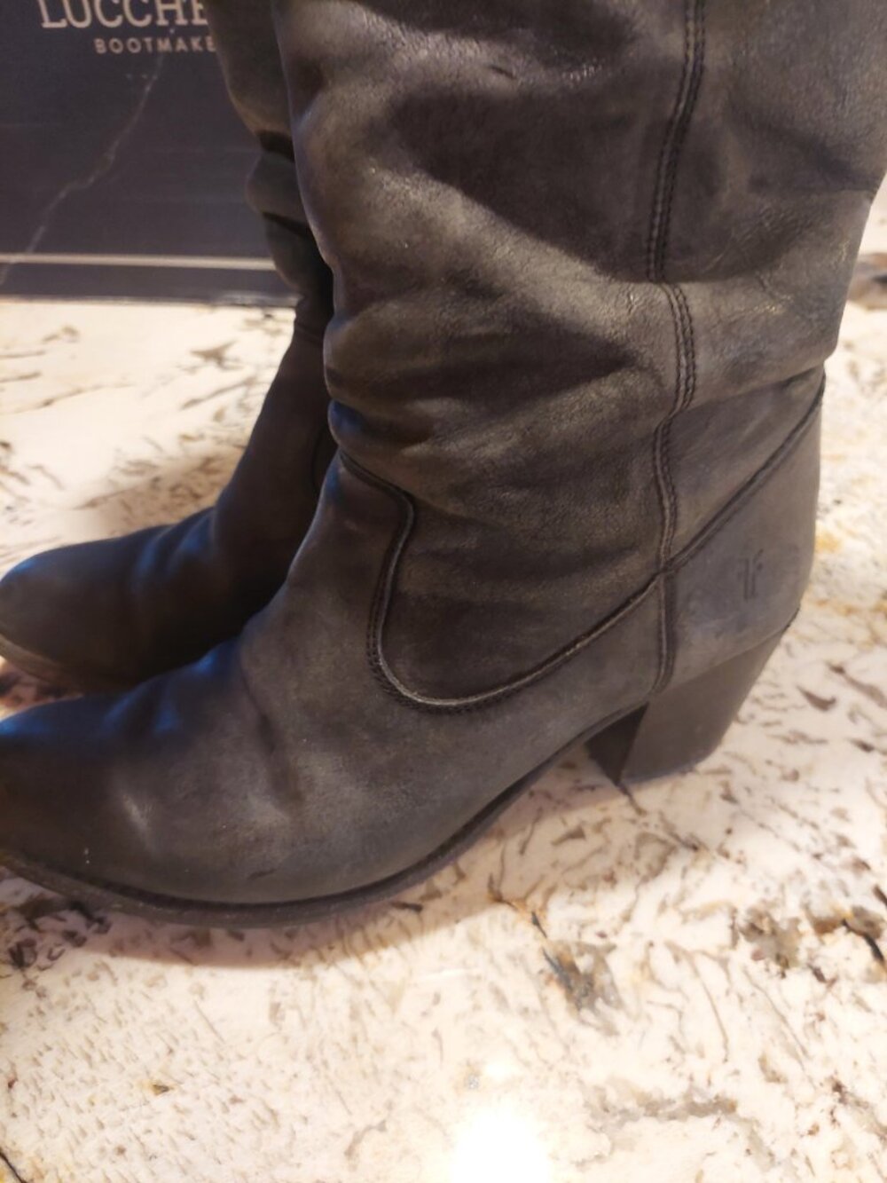 Frye Jackie Button Tall Riding Boots, Soft Black size 11b - Picture 2 of 9